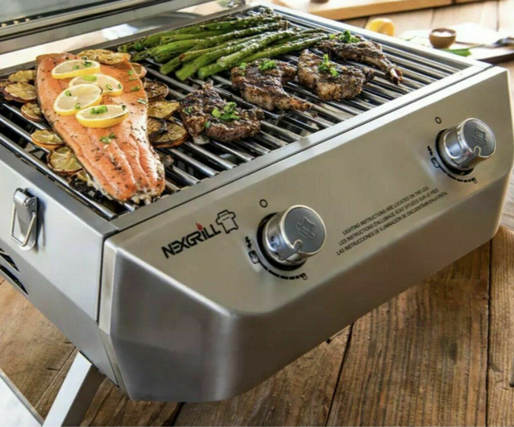 Burner Stainless Steel Table Top Gas Barbecue
