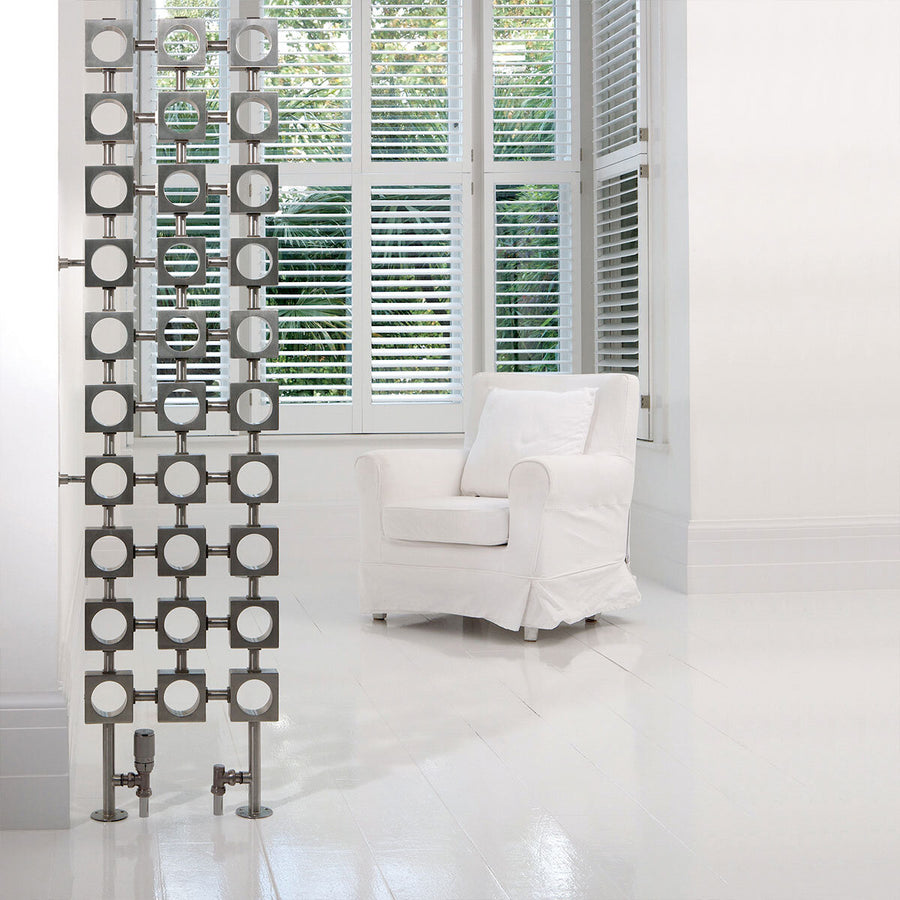 Lokum Radiator in Brushed Stainless Steel 1470 X 400 X 50 Mm