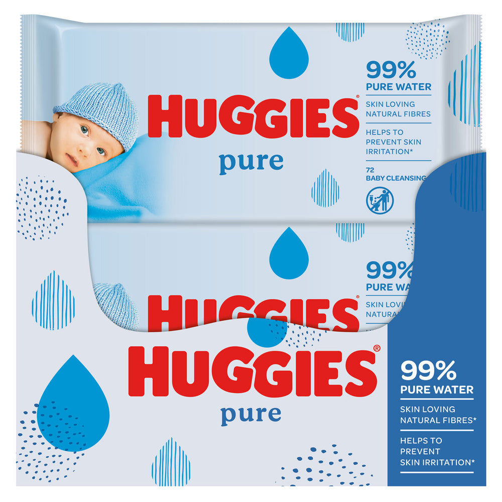 Pure Baby Wipes, 10 X 72 Wipes