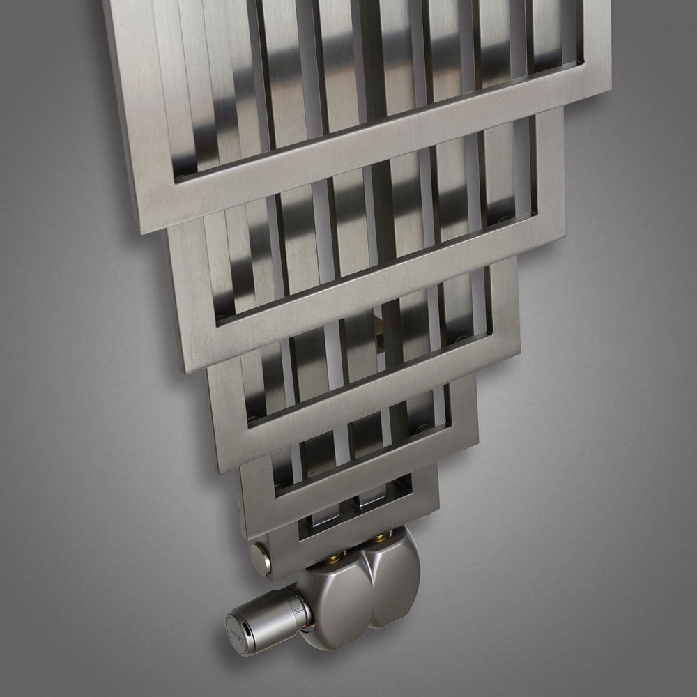 Podium Radiator in Brushed Stainless Steel 1200 X 400 X 130 Mm