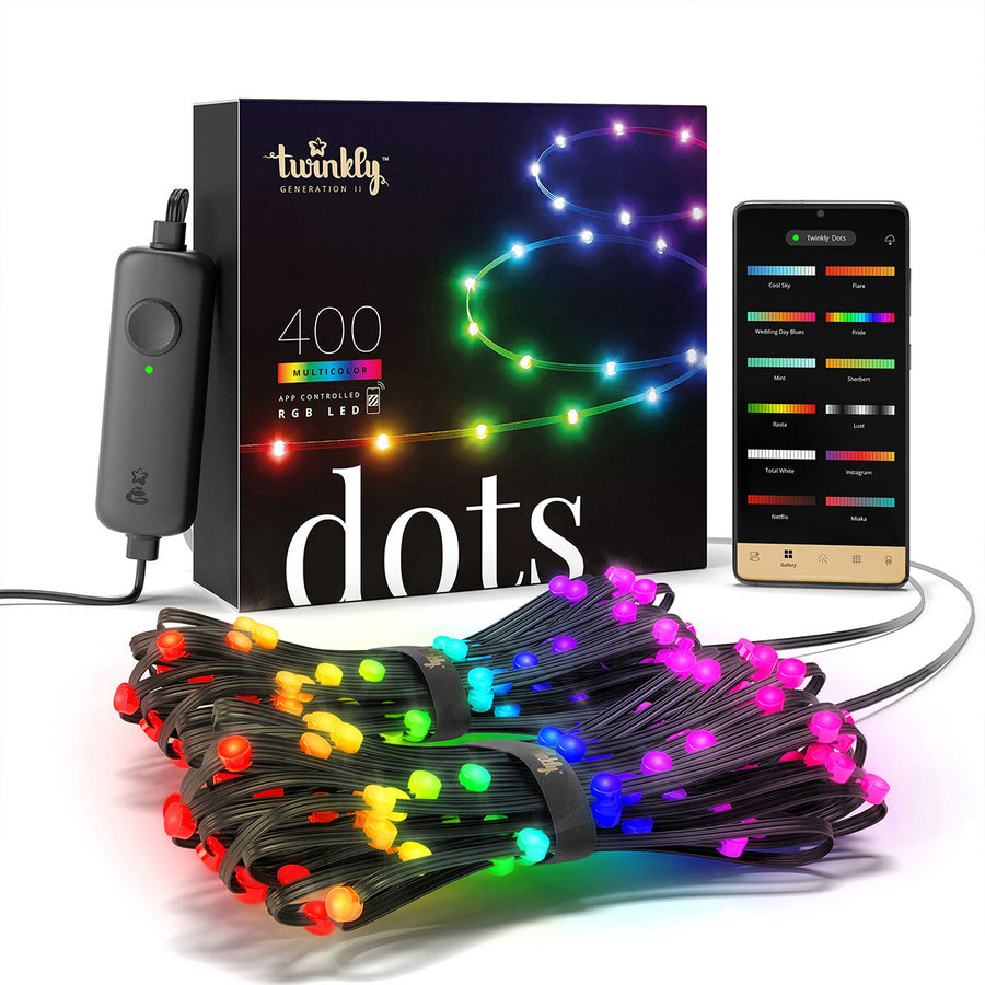Generation II 66Ft (20M) 400 App Controlled Multicolour Dots RGB LED Lights