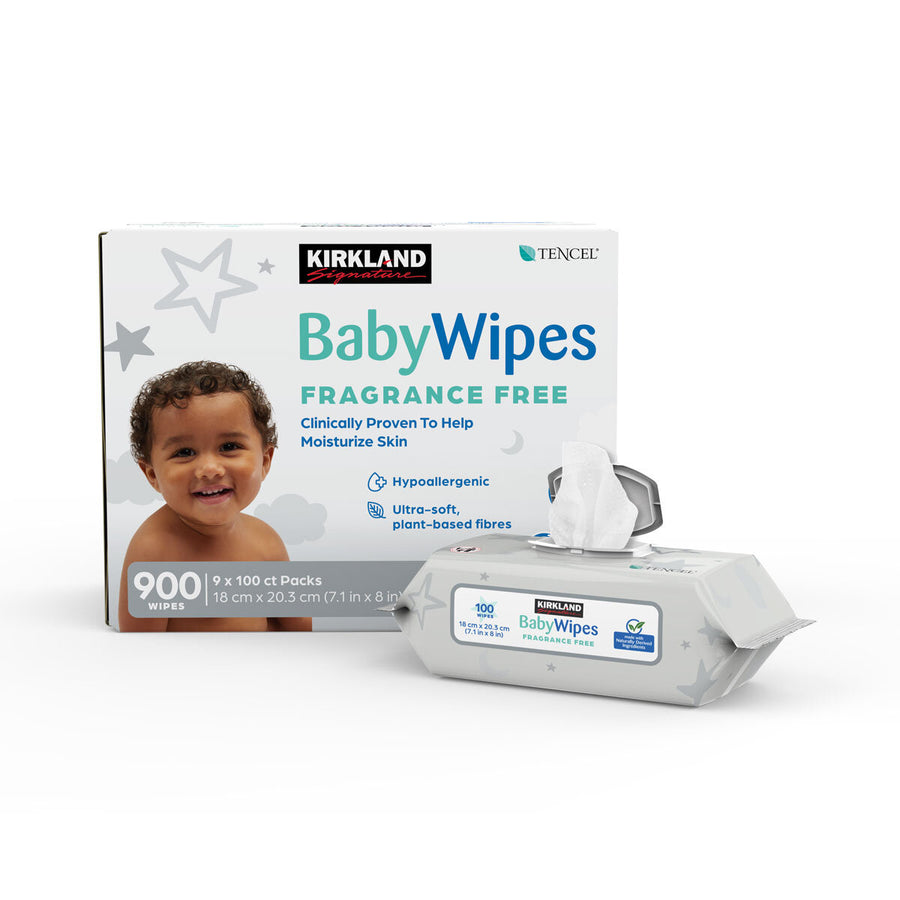 Tencel Baby Wipes, 9 X 100 Pack