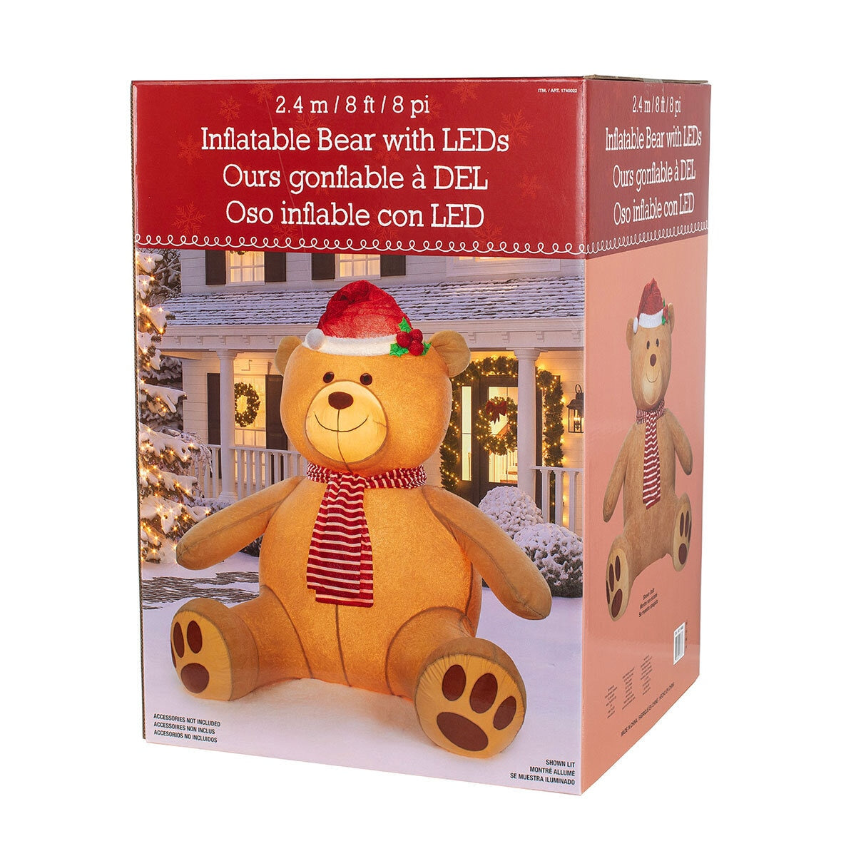 Inflatable christmas teddy bear sales