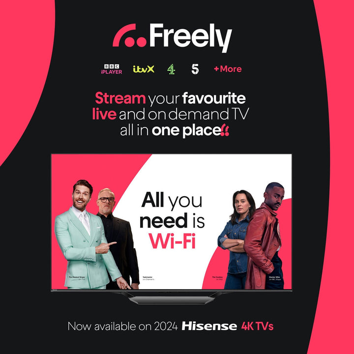 50A7NQTUK 50 Inch QLED Freely Smart TV