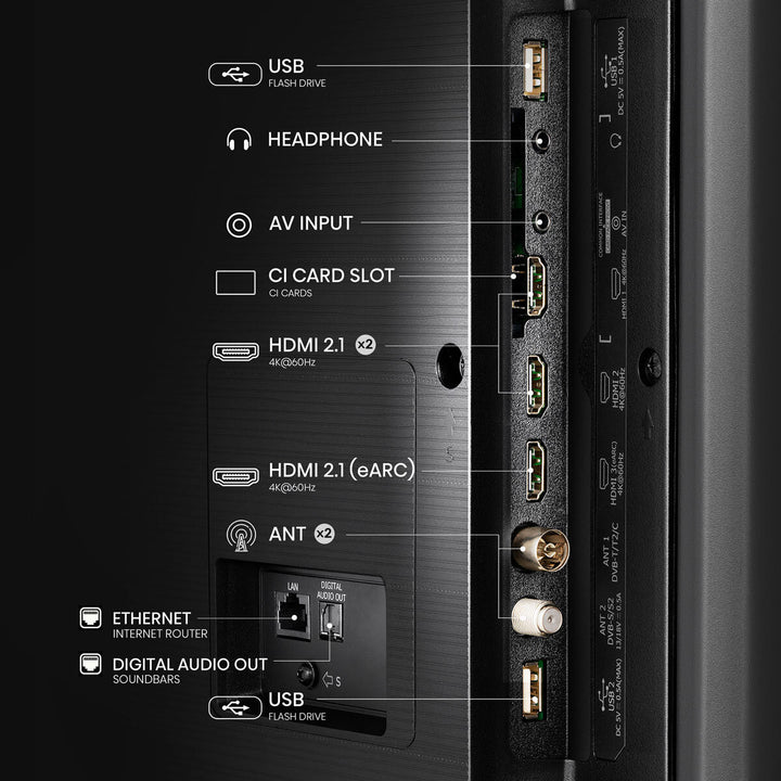 50A7NQTUK 50 Inch QLED Freely Smart TV