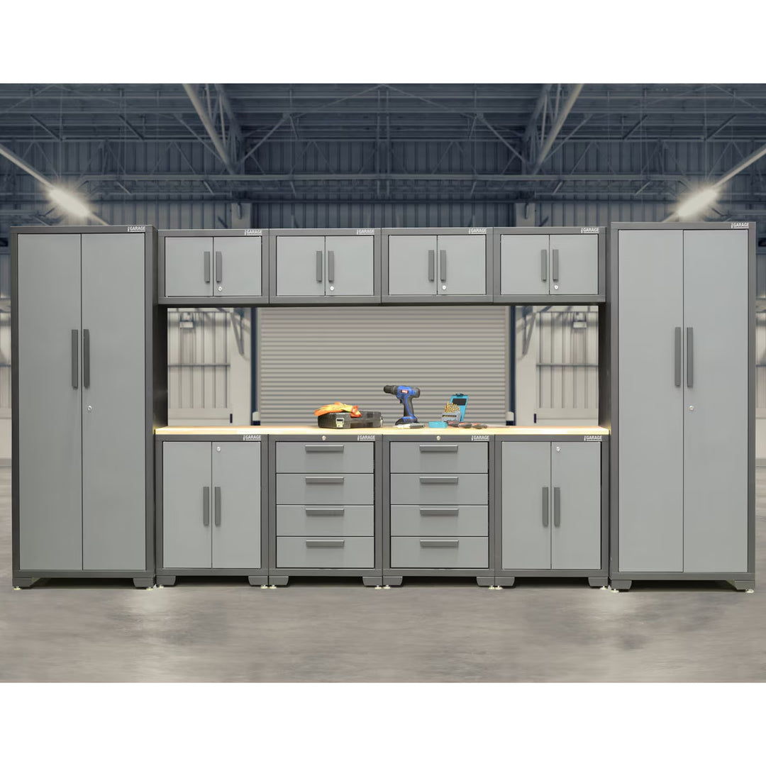 Professional 24 Gauge Steel 11 Piece Modular Cabinet Set