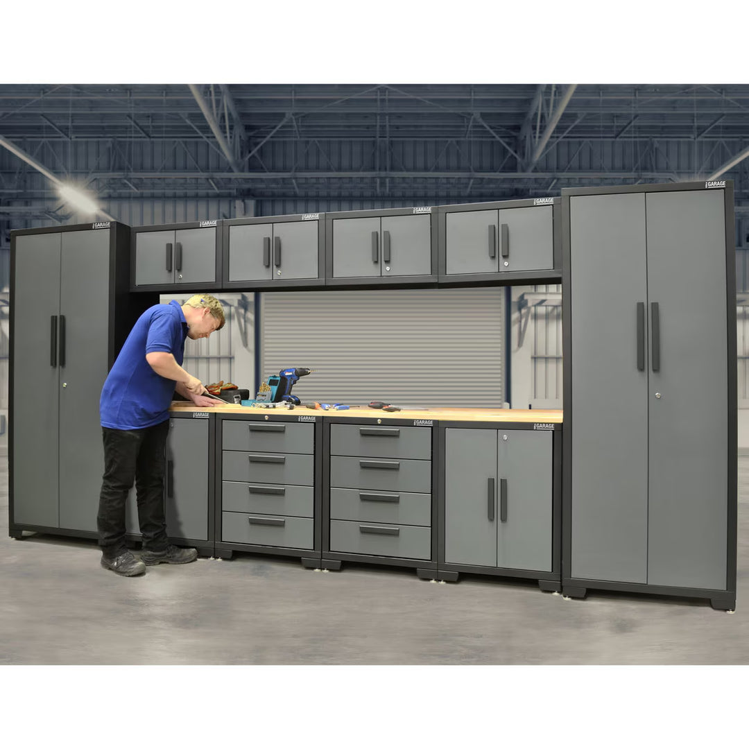 Professional 24 Gauge Steel 11 Piece Modular Cabinet Set