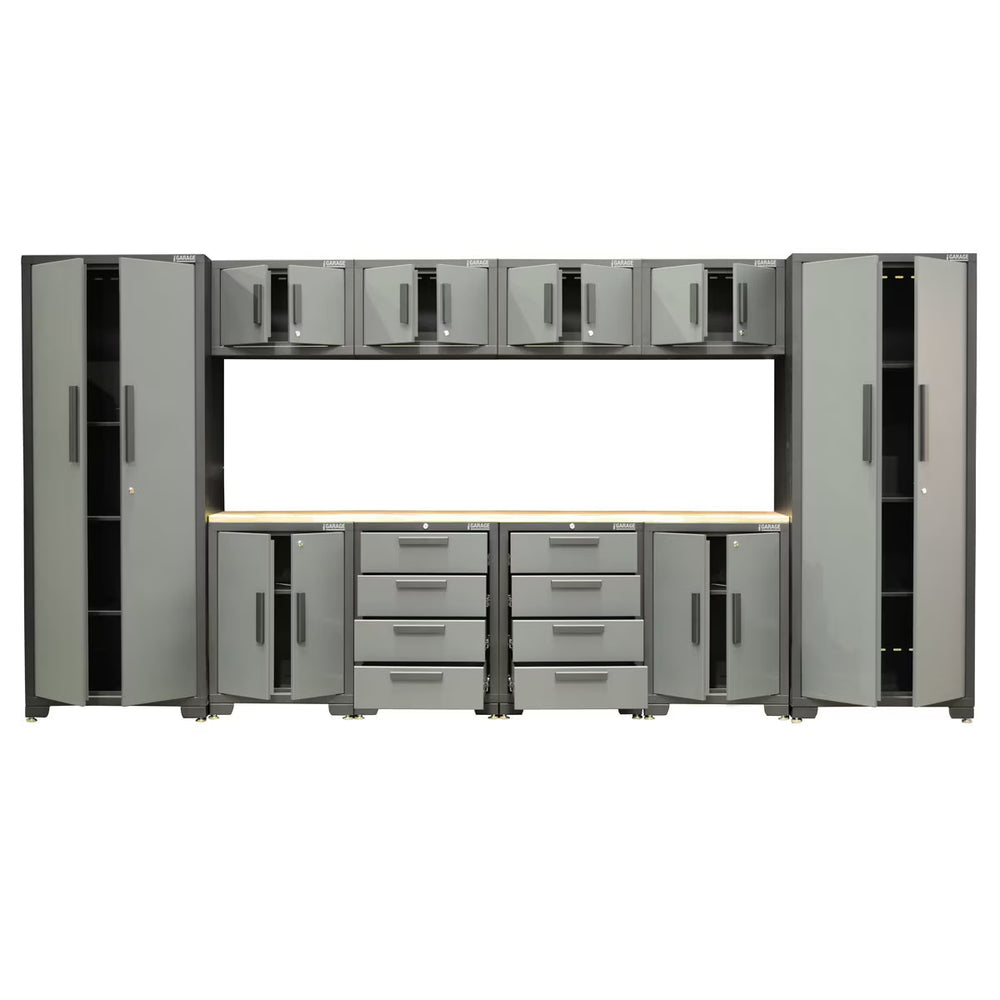 Professional 24 Gauge Steel 11 Piece Modular Cabinet Set