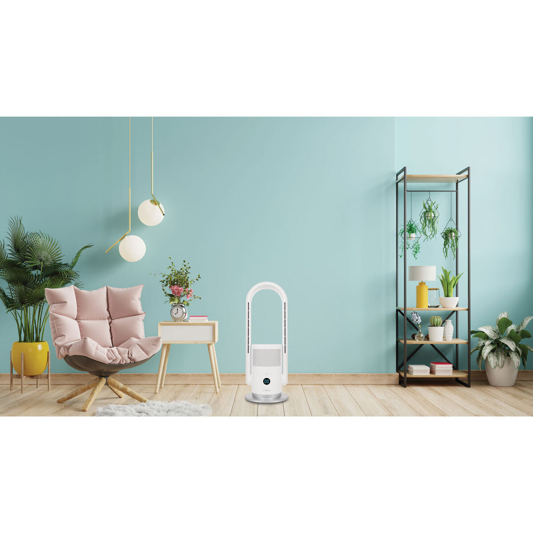 Arch 3 in 1 PTC Heater, Bladeless Cooling Fan & UV Air Purifer, White VSA001