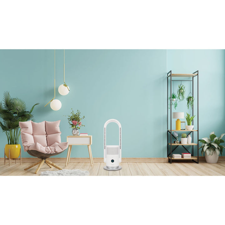 Arch 3 in 1 PTC Heater, Bladeless Cooling Fan & UV Air Purifer, White VSA001