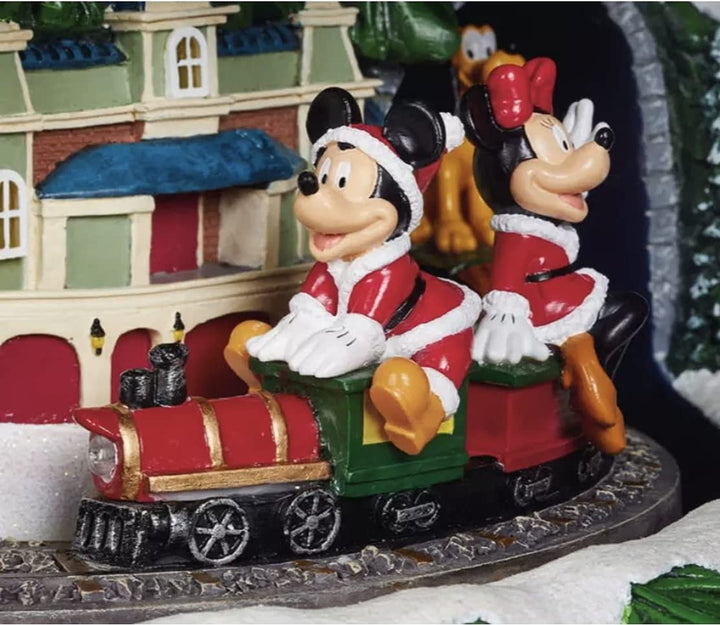 Disney 17.5 Inches (44.5cm) Animated Christmas Tree Table Top Ornament with LED Lights & Sounds